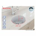 Bocchi 18.5 in W x 18.5 in L x 9 in H, Fireclay, Fireclay Kitchen Sink 1361-002-0120